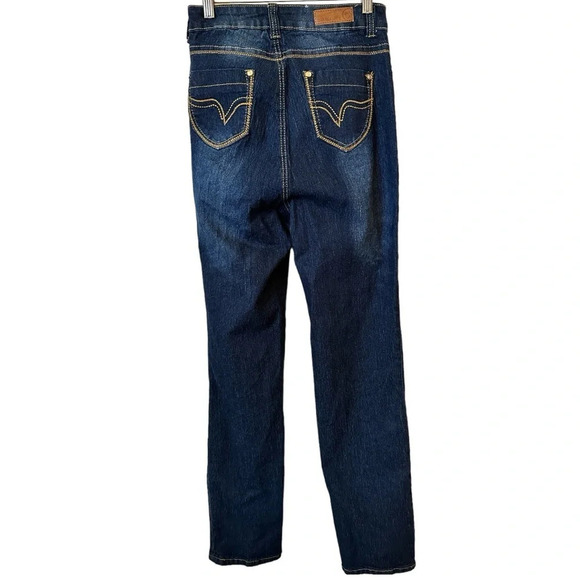 NWT Diamanté Ladies Blue Indigo Stretch Jeans - Picture 5 of 6